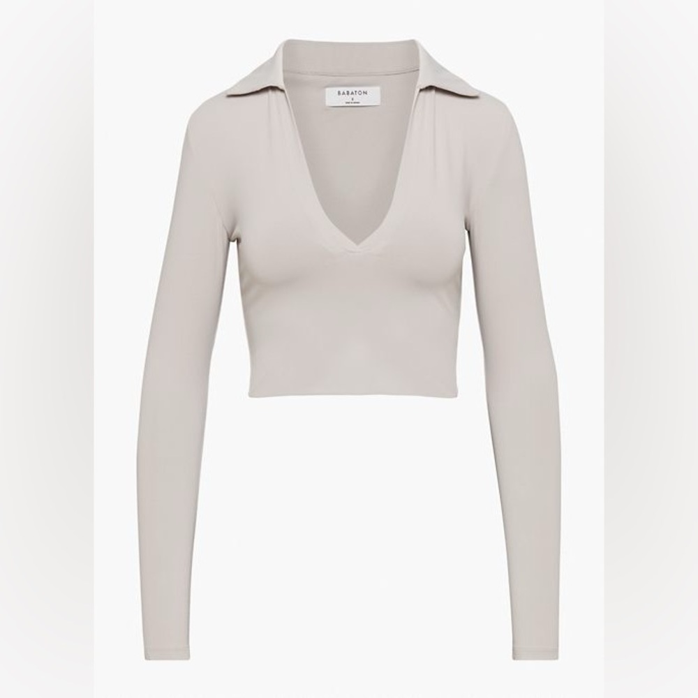 Babaton CONTOUR POLO LONGSLEEVE Small NWT